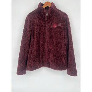 Pendleton Jacket Women Size XL Sherpa Teddy Fleece Fuzzy Full Zip